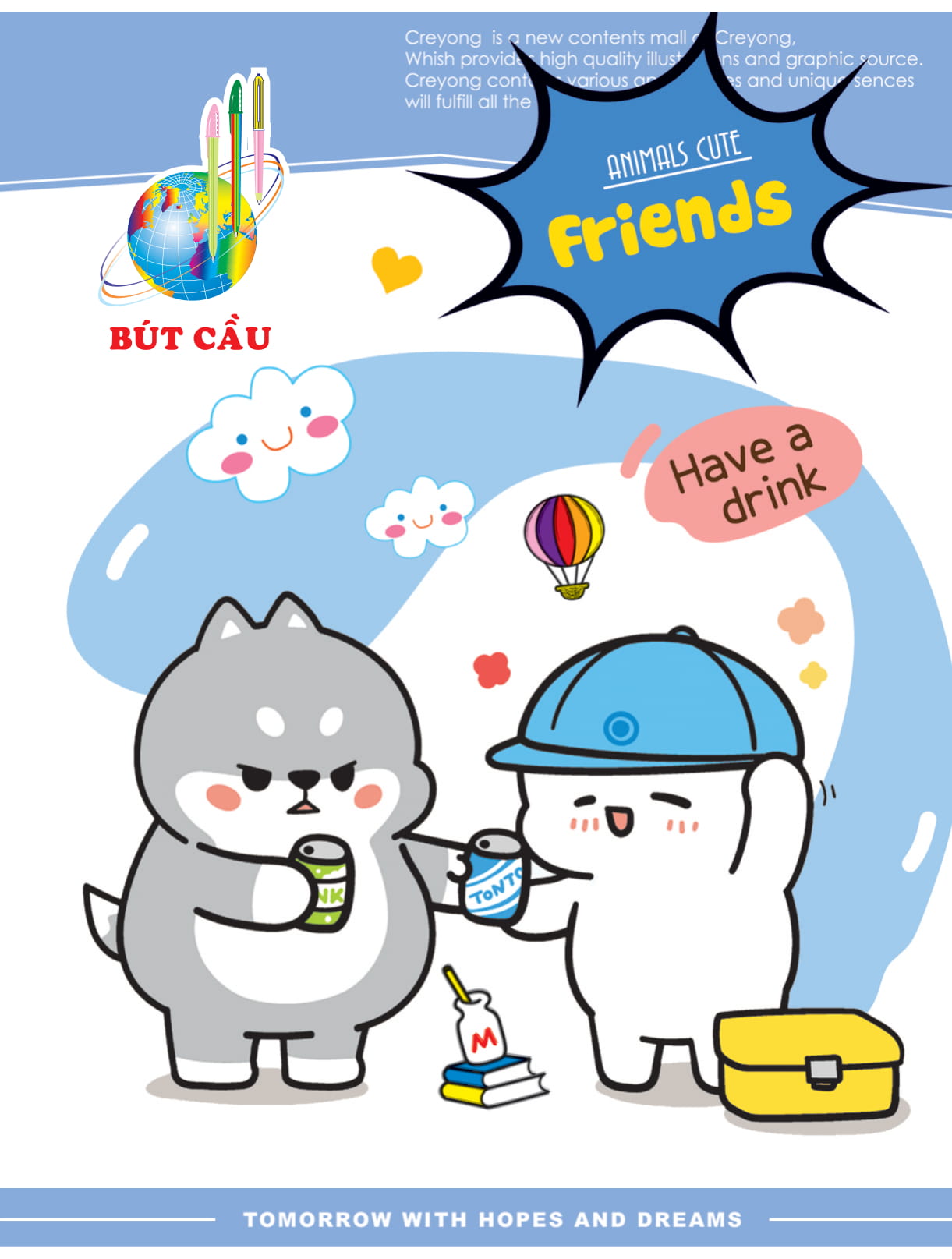 Bút Cầu Vòng tay bè bạn - ĐL 70