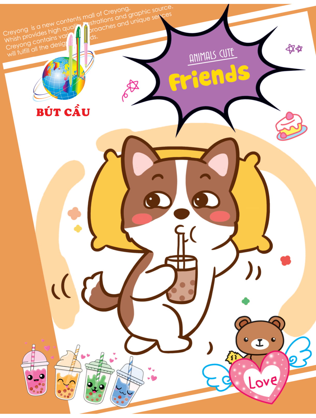 Bút Cầu Vòng tay bè bạn - ĐL 70