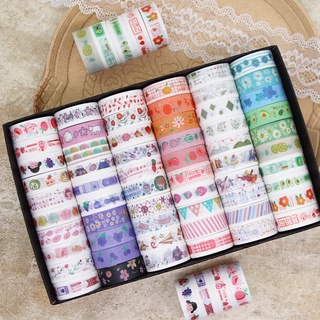 Băng keo washi đục - hộp 60 cuộn