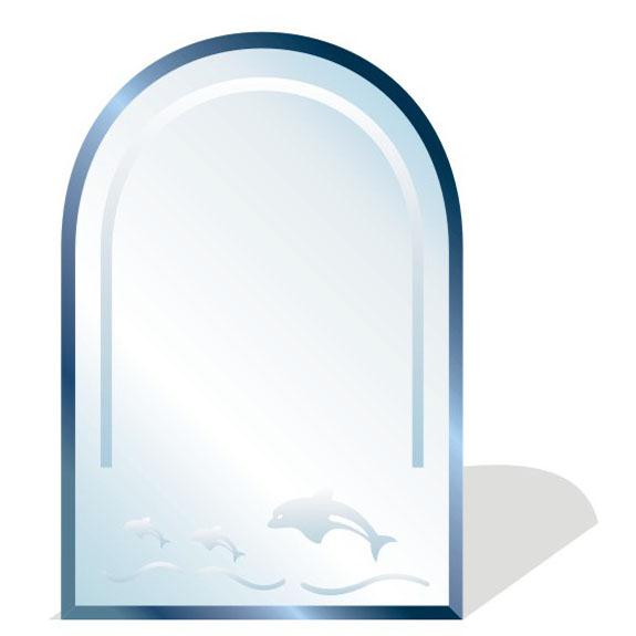 GƯƠNG VÒM HỌA TIẾT RINO -RG9D3