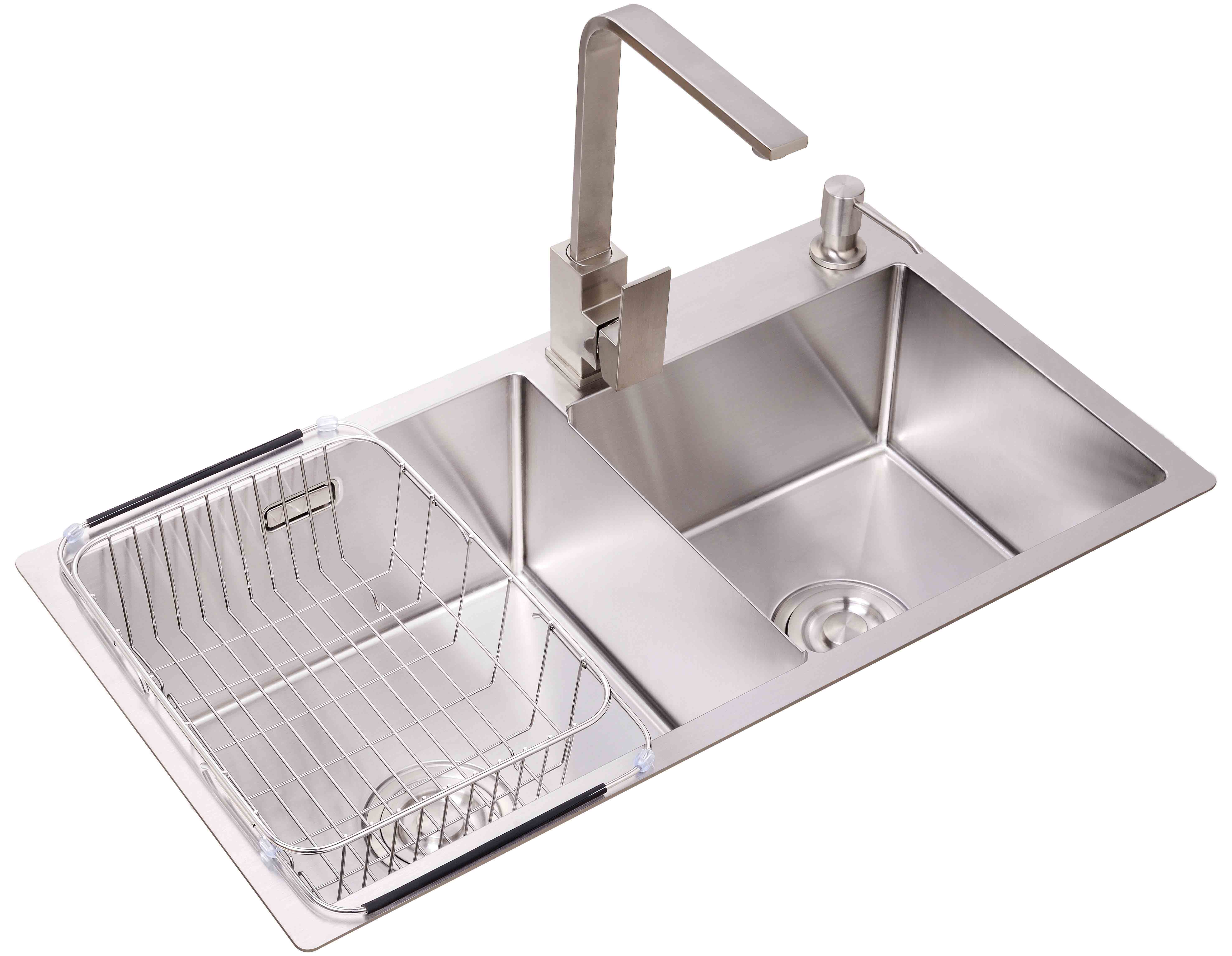 CHẬU RỬA BÁT 2 HỐ RINO-RC8045A