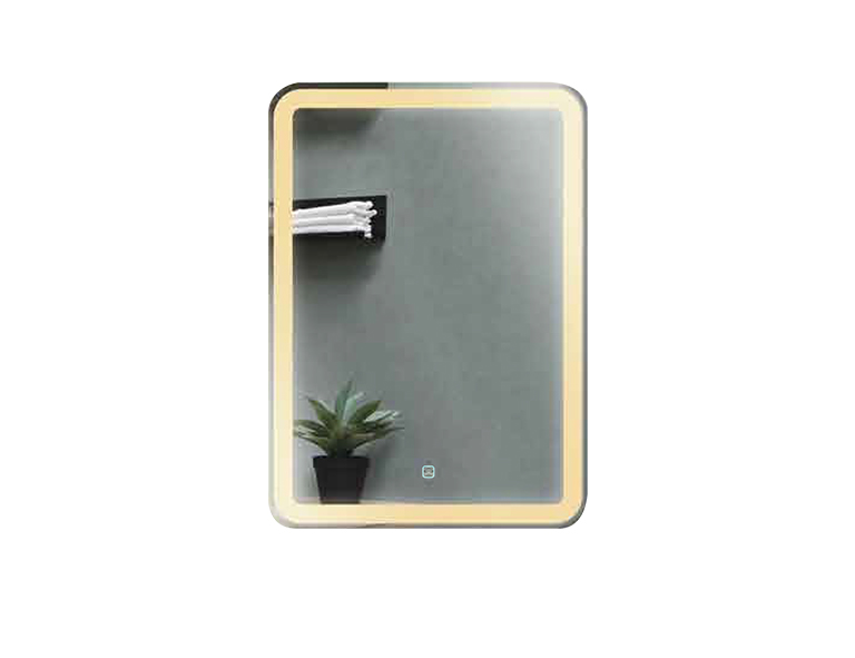 GƯƠNG LED CHỮ NHẬT ĐỨNG PHUN CÁT, ÁNH SÁNG VÀNG TRÀN VIỀN RQ57D3 RINO