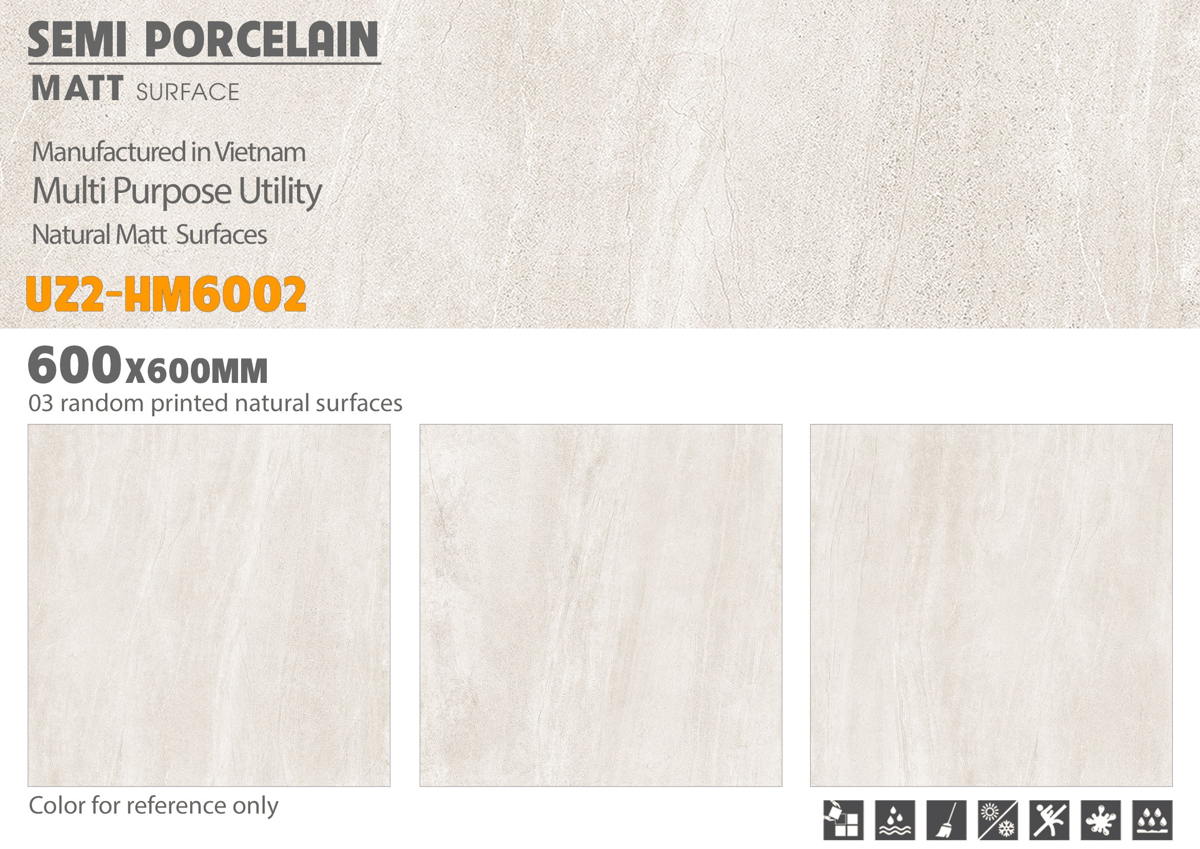 Gạch lát nền Viglacera 600x600  UZ2-HM6001