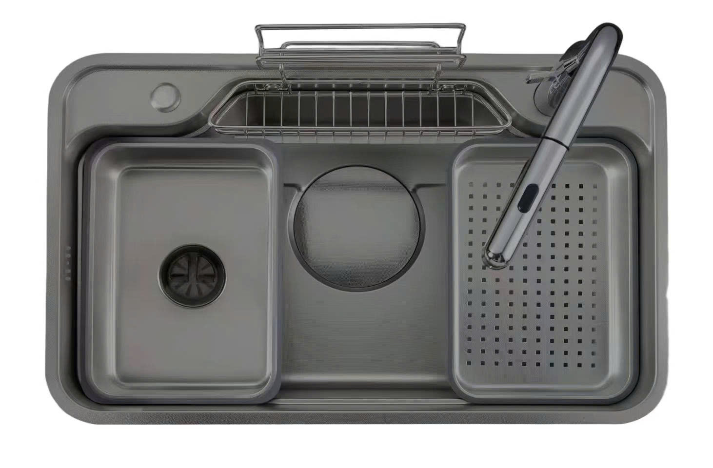 Chậu Rửa Bát Inox 1 hố Rino RC7848BK1H