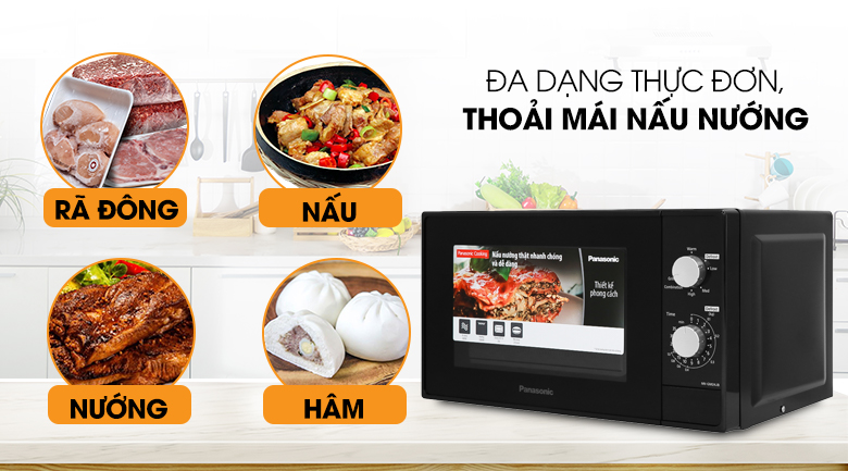 Lò vi sóng có nướng Panasonic NN-GM24JBYUE 20 lít