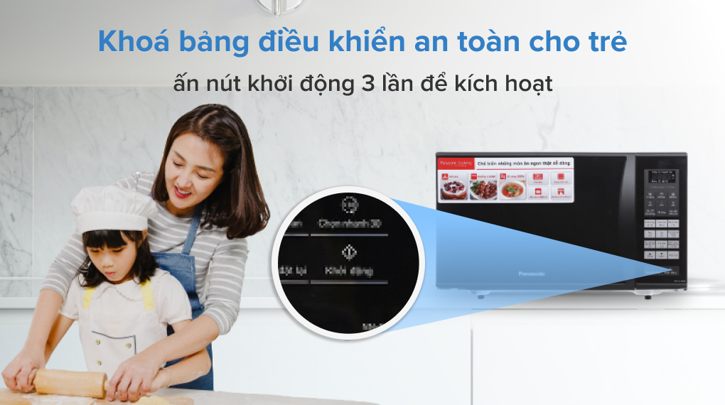 Lò vi sóng có nướng Panasonic NN-CT36HBYUE 23 lít