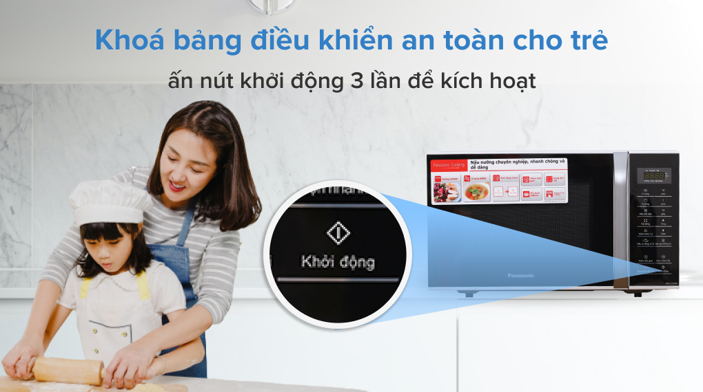 Lò vi sóng có nướng Panasonic NN-GT35HMYUE 23 lít