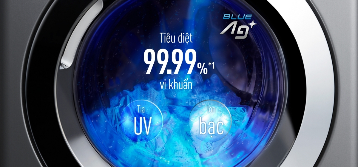 Máy giặt sấy Panasonic Inverter 9 kg NA-S96FR1BVT lồng ngang