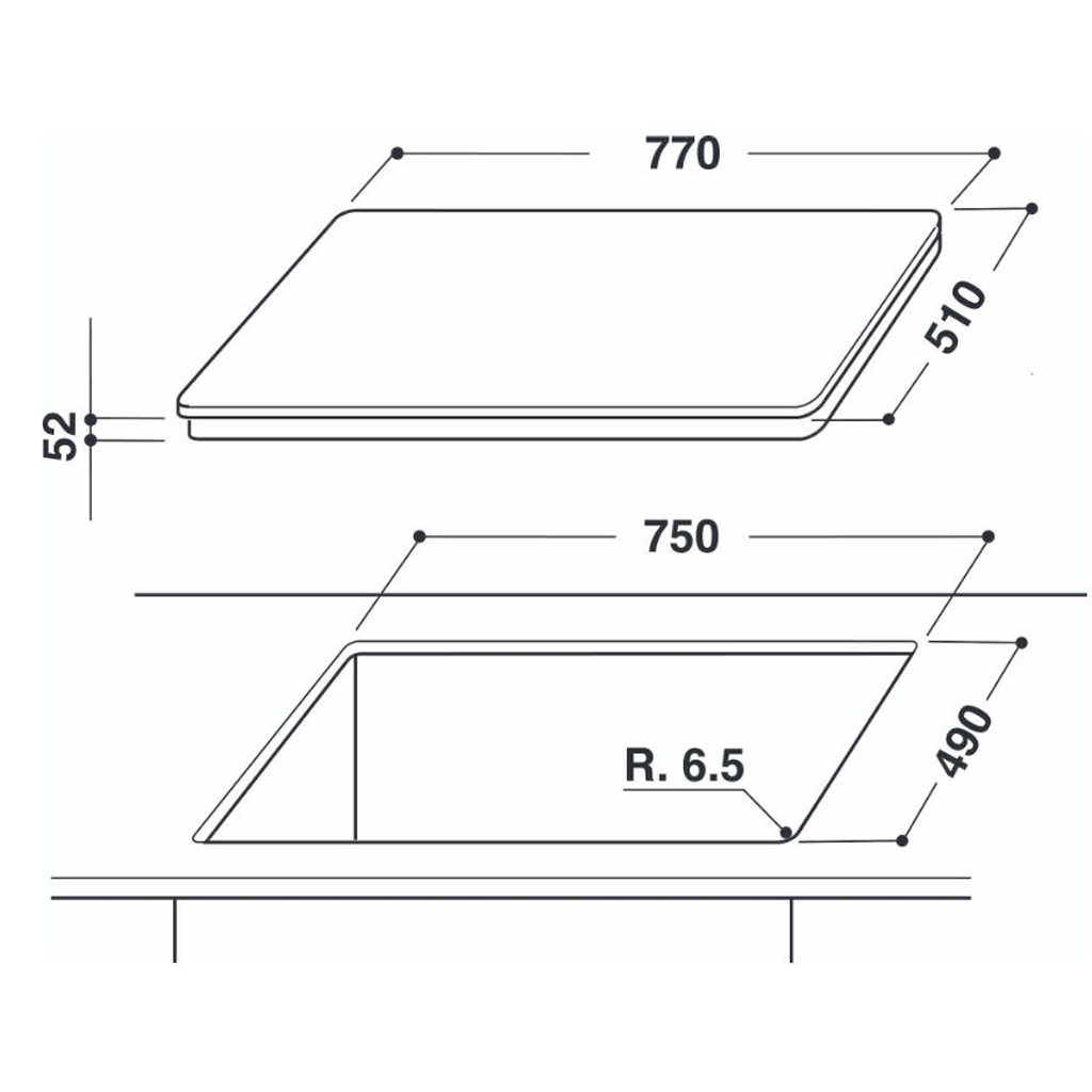 Bếp điện từ 4 bếp Whirlpool ACM814/BA