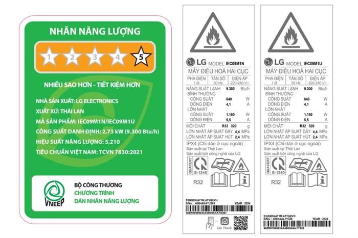 Điều hòa LG Inverter 1 HP IEC09G1