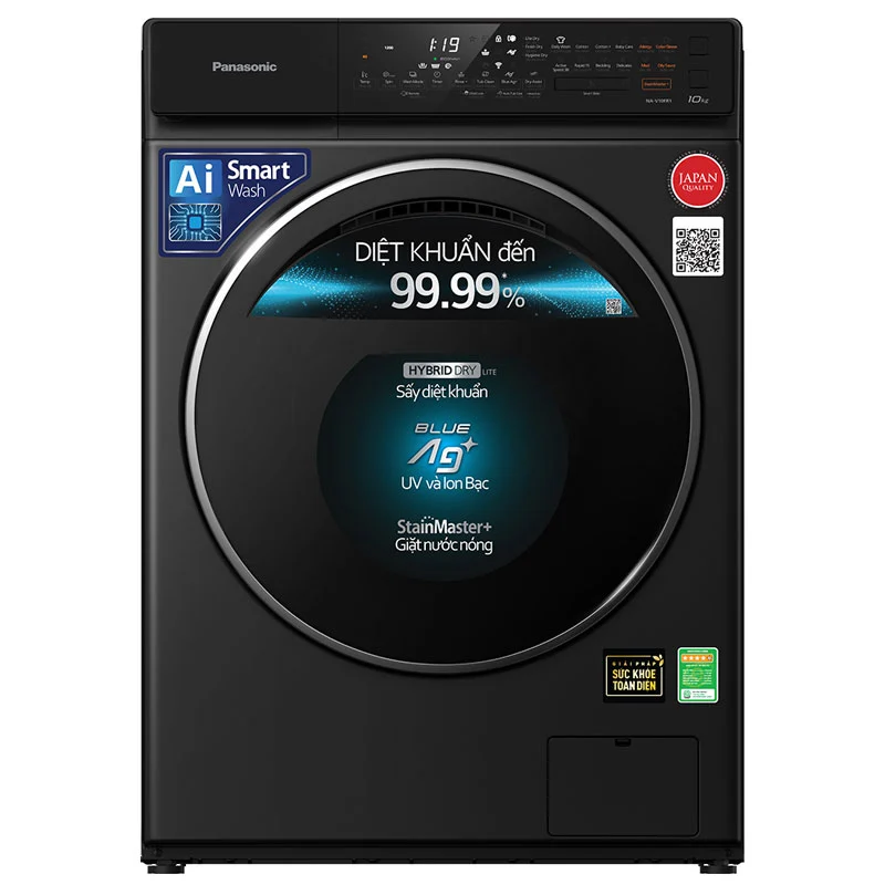 Máy giặt lồng ngang Panasonic Inverter 10Kg NA-V10FR1BVT