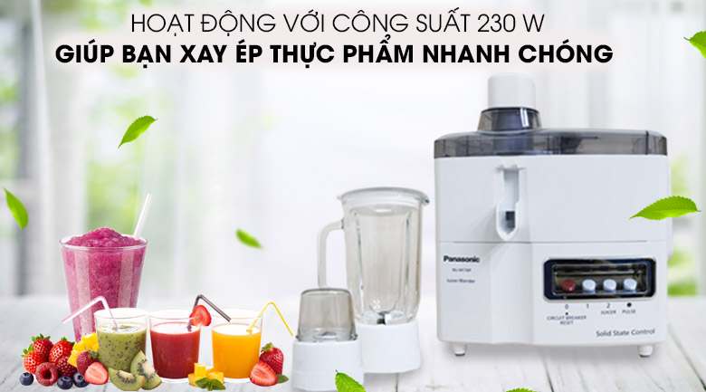 Máy xay ép đa năng Panasonic MJ-M176PWRA