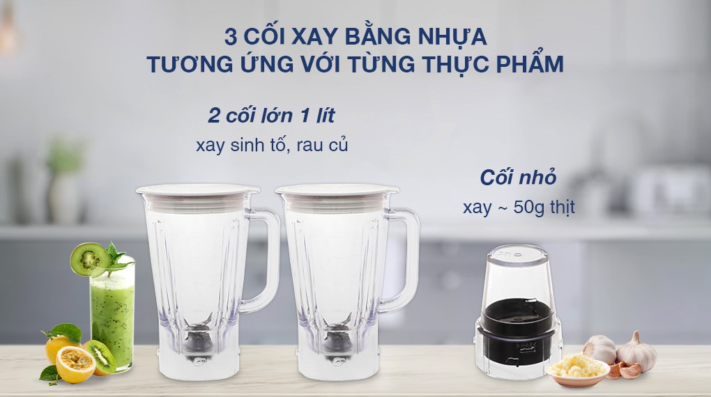Máy xay sinh tố đa năng Panasonic MX-EX1031WRA - 3 cối