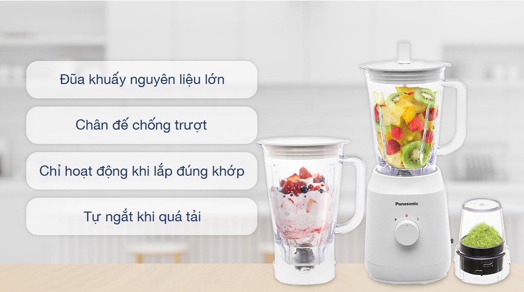 Máy xay sinh tố đa năng Panasonic MX-EX1031WRA - 3 cối