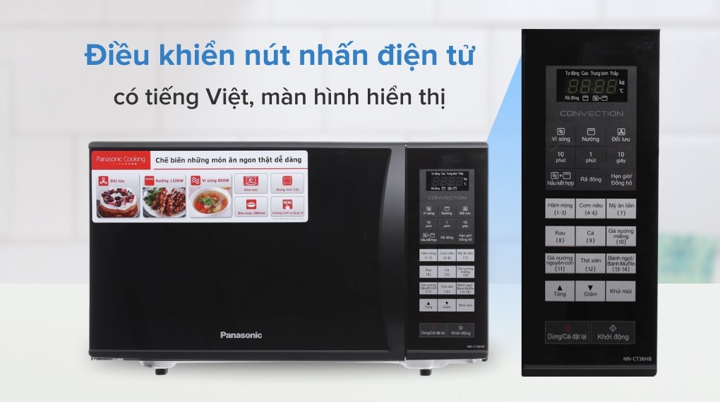 Lò vi sóng có nướng Panasonic NN-CT36HBYUE 23 lít