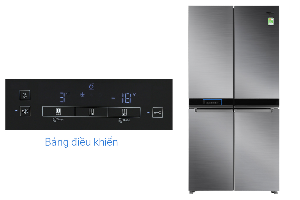 Tủ lạnh Whirlpool Inverter 594 Lít WFQ590NSSV