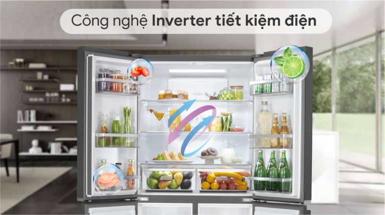 Tủ Lạnh Whirlpool Inverter 4 Cửa 593 Lít WFQ590DBSV