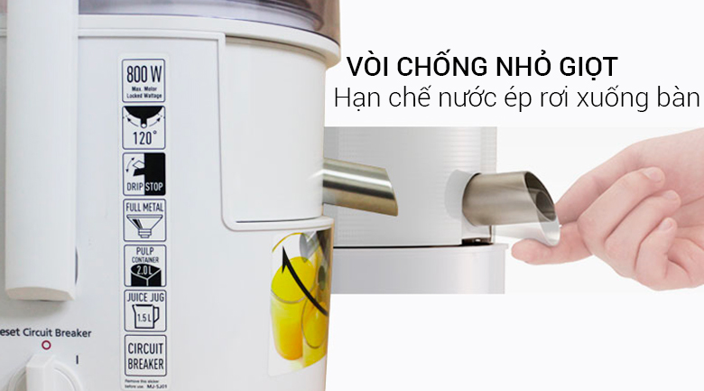 Máy ép trái cây Panasonic MJ-SJ01WRA