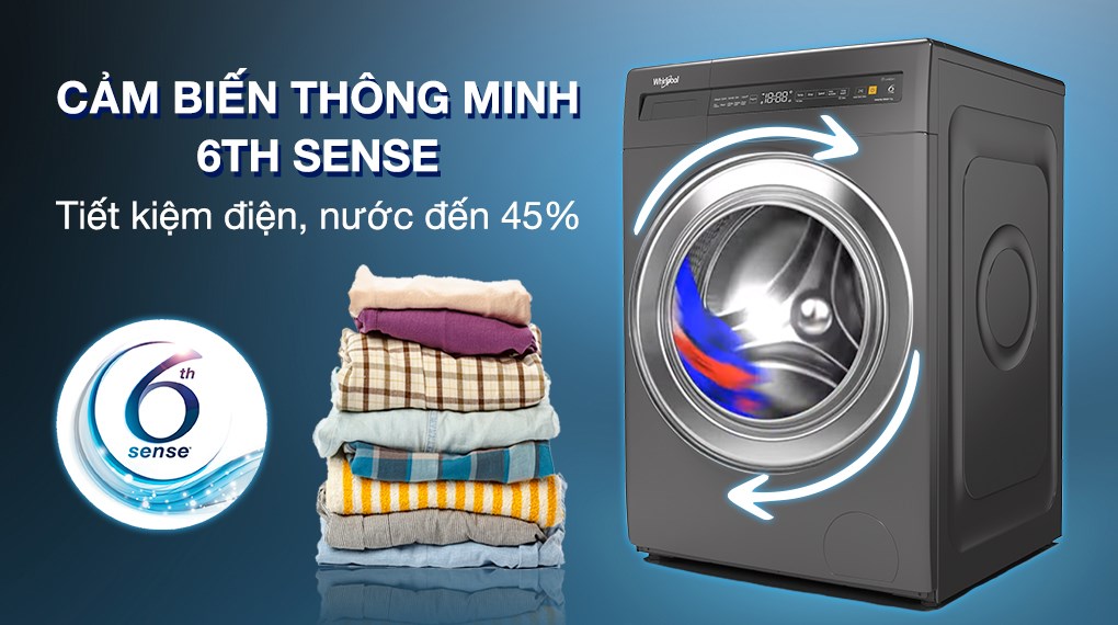 Máy giặt Whirlpool Inverter 9 kg FWEB9002FG