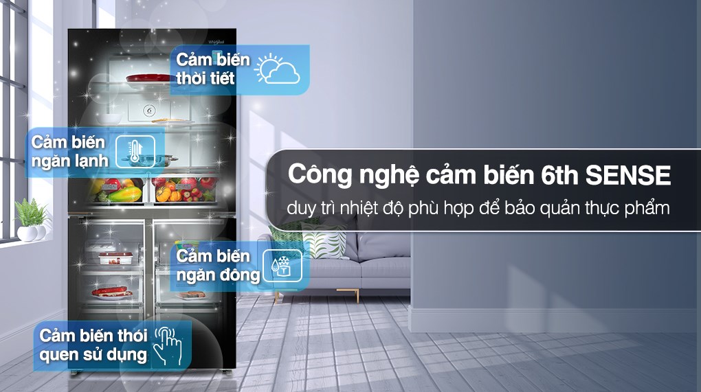 Tủ lạnh Whirlpool Inverter 594 Lít WFQ590NBGV