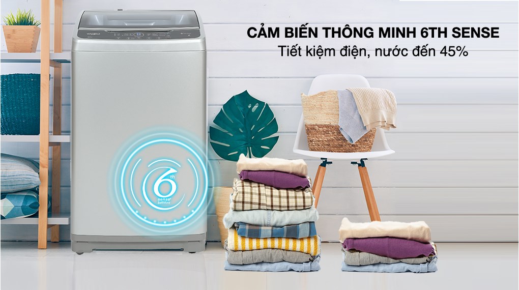 Máy giặt Whirlpool 8.5 kg VWVC8502FS