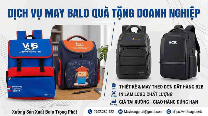 Các Dòng Balo Laptop Được Đặt May Nhiều Nhất Tại Vietbags