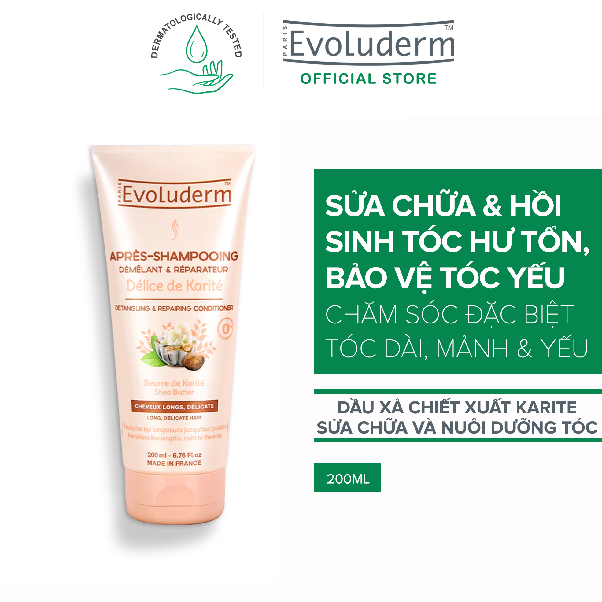 Dầu xả Evoluderm: Dầu xả Evoluderm là một trong những sản phẩm điển hình của chăm sóc tóc. Với công thức đặc biệt, sản phẩm giúp nuôi dưỡng và bảo vệ tóc, cho bạn mái tóc mềm mượt và óng ả hơn. Xem hình ảnh về Dầu xả Evoluderm và cùng cảm nhận những lợi ích thần kỳ mà nó mang lại cho tóc của bạn.