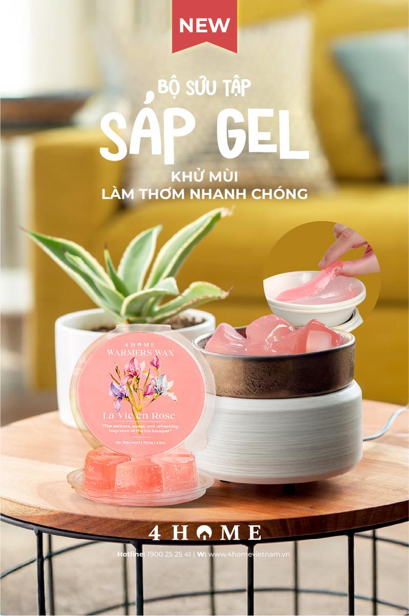 NEW ARRIVALS - SÁP GEL THƠM 4HOME NEW ARRIVALS - SÁP GEL THƠM 4HOME