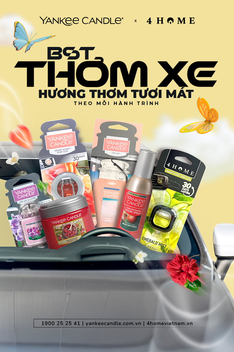BST THƠM XE TẠI 4HOME - HƯƠNG THƠM TƯƠI MÁT THEO MỌI HÀNH TRÌNH