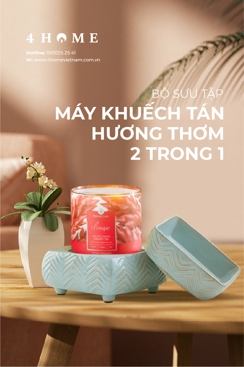 Máy Khuếch Tán Hương Thơm 2 in 1 - Hòa Quyện Tinh Tế, Lắng Đọng Bình Yên Máy Khuếch Tán Hương Thơm 2 in 1 - Hòa Quyện Tinh Tế, Lắng Đọng Bình Yên