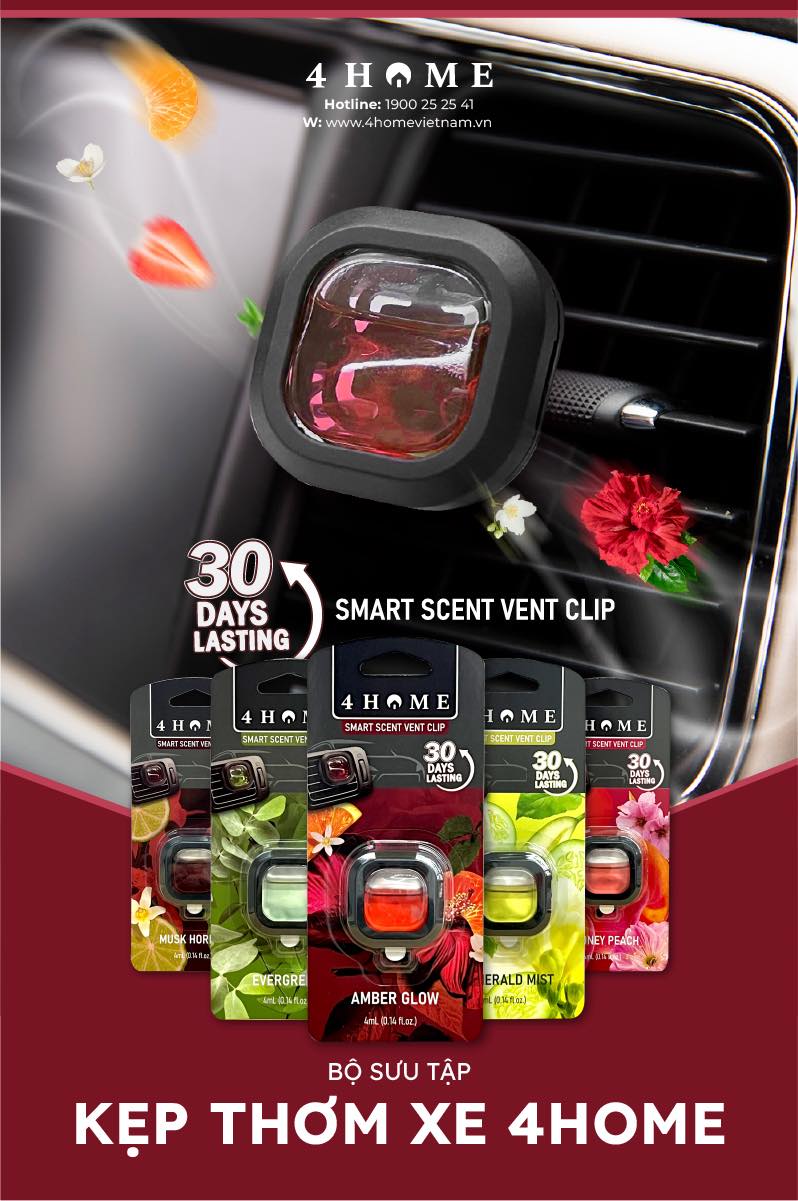 [NEW ARRIVAL] - KẸP THƠM XE 4HOME