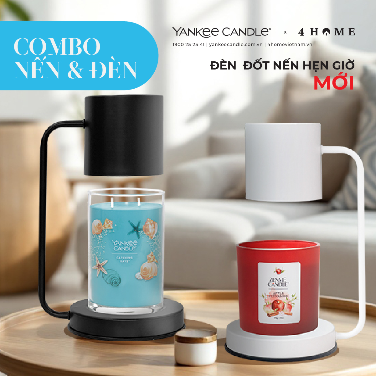 COMBO ĐÈN & NẾN THƠM - COMBO ĐÈN & NẾN THƠM -