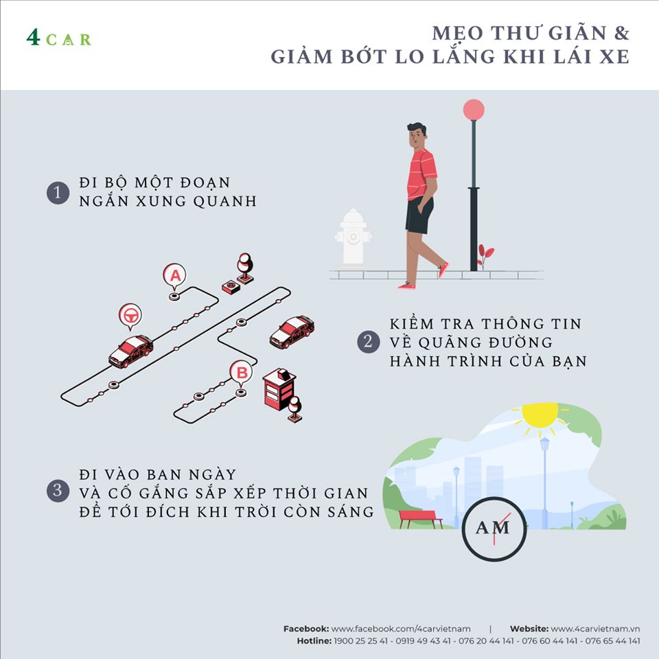 THƯ GIÃN VÀ GIẢM BỚT LO LẮNG KHI LÁI XE - CHO HÀNH TRÌNH VUI VẺ VÀ AN TOÀN THƯ GIÃN VÀ GIẢM BỚT LO LẮNG KHI LÁI XE - CHO HÀNH TRÌNH VUI VẺ VÀ AN TOÀN