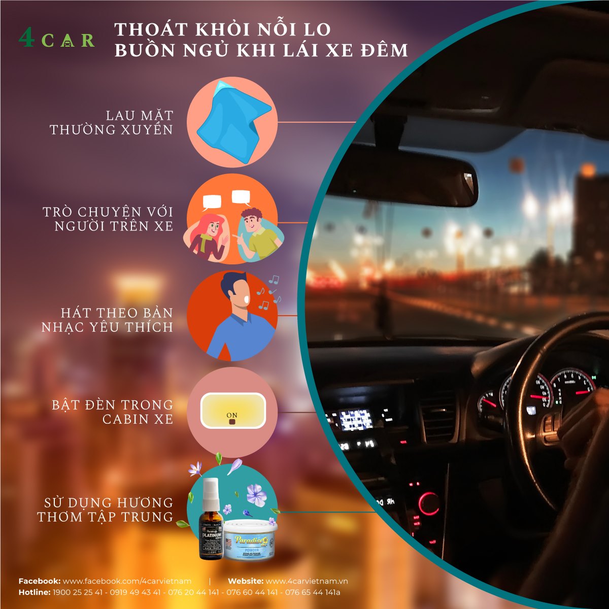 THOÁT KHỎI NỖI LO BUỒN NGỦ KHI LÁI XE ĐÊM THOÁT KHỎI NỖI LO BUỒN NGỦ KHI LÁI XE ĐÊM