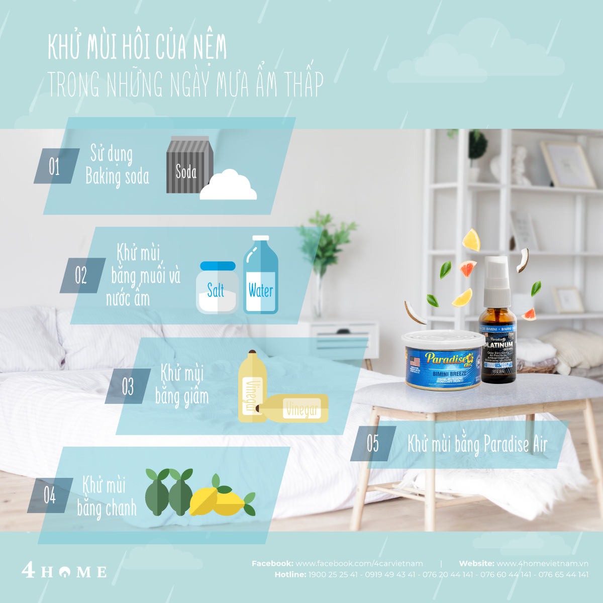 KHỬ MÙI HÔI CỦA NỆM TRONG NHỮNG NGÀY MƯA ẨM THẤP KHỬ MÙI HÔI CỦA NỆM TRONG NHỮNG NGÀY MƯA ẨM THẤP