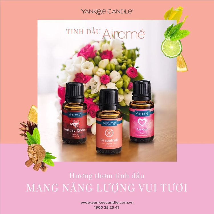 HƯƠNG THƠM TINH DẦU MANG NĂNG LƯỢNG VUI TƯƠI