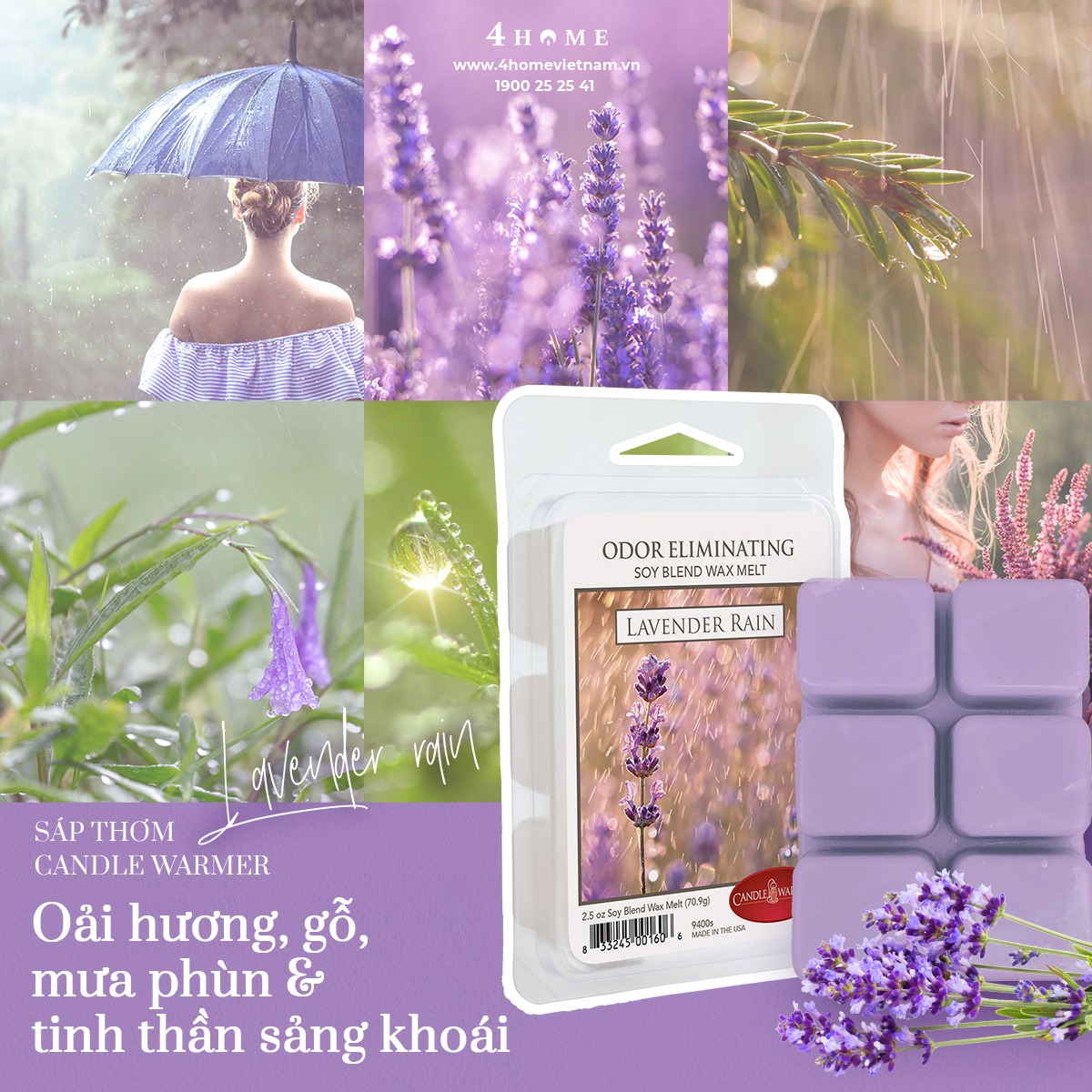 SÁP THƠM LAVENDER RAIN SÁP THƠM LAVENDER RAIN