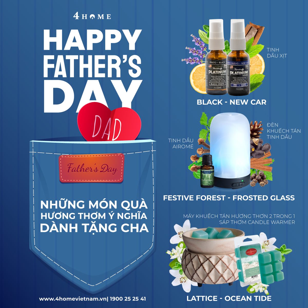HAPPY FATHER’S DAY - MÓN QUÀ HƯƠNG THƠM DÀNH TẶNG CHA YÊU QUÝ HAPPY FATHER’S DAY - MÓN QUÀ HƯƠNG THƠM DÀNH TẶNG CHA YÊU QUÝ