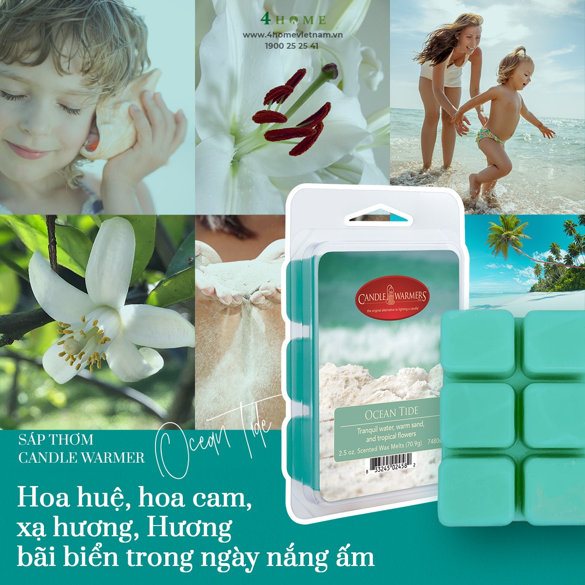 SÁP THƠM OCEAN TIDE - HƯƠNG THƠM CỦA BỜ BIỂN BÌNH YÊN