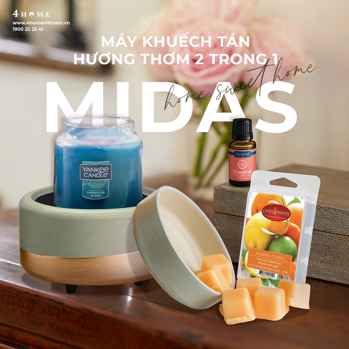 TẬN HƯỞNG HƯƠNG THƠM NẾN HŨ BẰNG MÁY KHUẾCH TÁN HƯƠNG THƠM 2 IN 1 TẬN HƯỞNG HƯƠNG THƠM NẾN HŨ BẰNG MÁY KHUẾCH TÁN HƯƠNG THƠM 2 IN 1