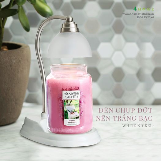 ĐÈN CHỤP ĐỐT NẾN WHITE NICKEL - MÓN QUÀ Ý NGHĨA DÀNH TẶNG NHỮNG NGƯỜI YÊU NẾN