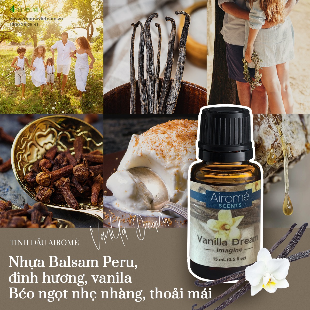 TINH DẦU VANILLA DREAM SCENTS - TẬN HƯỞNG PHÚT GIÂY THƯ GIÃN BÊN MÁI ẤM BÌNH YÊN