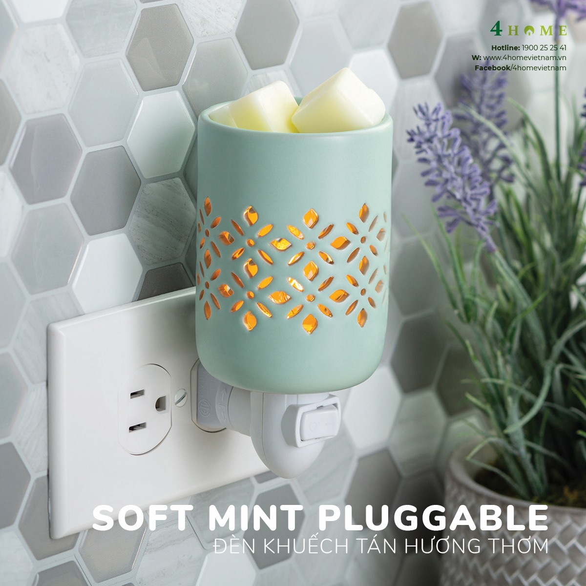 [NEW ARRIVAL] - ĐÈN KHUẾCH TÁN HƯƠNG THƠM SOFT MINT PLUAGGABLE