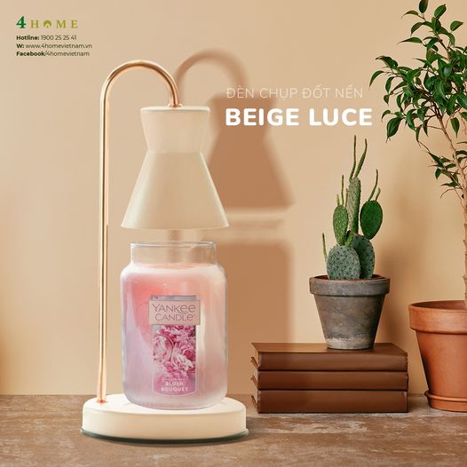 ĐÈN CHỤP ĐỐT NẾN BEIGE LUCE