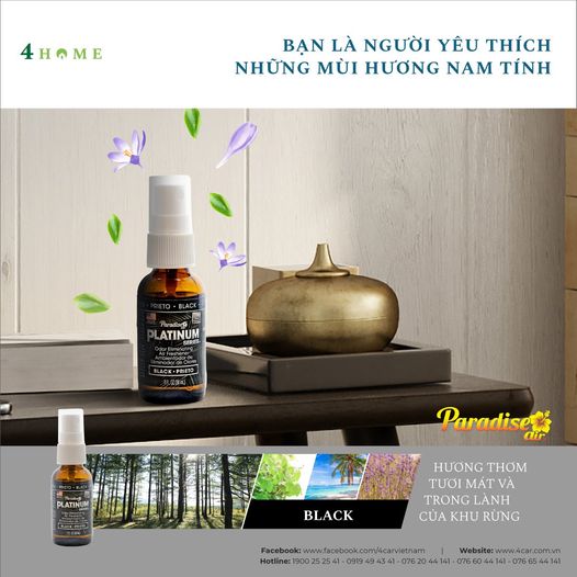 TINH DẦU PARADISE AIR BLACK - HƯƠNG THƠM SANG TRỌNG CHO NGƯỜI CÁ TÍNH