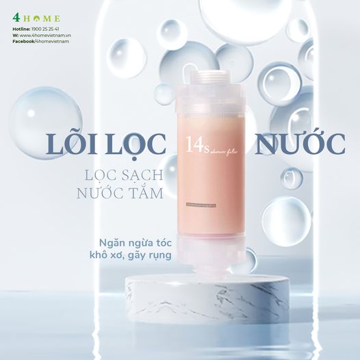 LÕI LỌC NƯỚC 14S - LỌC SẠCH CLO DƯ TRONG NƯỚC MÁY & BẢO VỆ MÁI TÓC CHẮC KHỎE LÕI LỌC NƯỚC 14S - LỌC SẠCH CLO DƯ TRONG NƯỚC MÁY & BẢO VỆ MÁI TÓC CHẮC KHỎE
