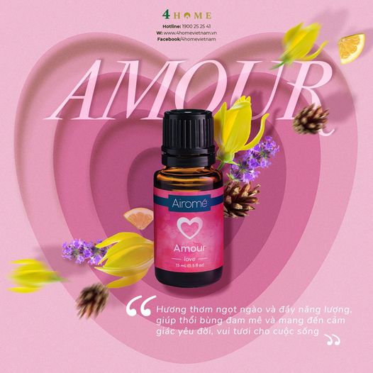 TINH DẦU AMOUR - HƯƠNG THƠM VUI TƯƠI