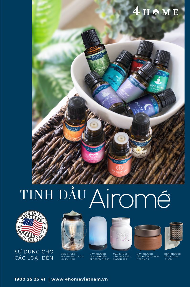 TINH DẦU AIROMÉ - LIỆU PHÁP HƯƠNG THƠM CHO SỨC KHỎE & KHÔNG GIAN SỐNG TINH DẦU AIROMÉ - LIỆU PHÁP HƯƠNG THƠM CHO SỨC KHỎE & KHÔNG GIAN SỐNG