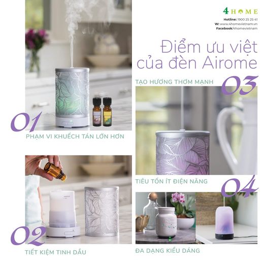 ĐIỂM ƯU VIỆT CỦA ĐÈN KHUẾCH TÁN TINH DẦU AIROME ĐIỂM ƯU VIỆT CỦA ĐÈN KHUẾCH TÁN TINH DẦU AIROME