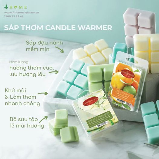 ✨KHỬ MÙI VÀ LÀM THƠM NHÀ HIỆU QUẢ VỚI SÁP THƠM CANDLE WARMER✨